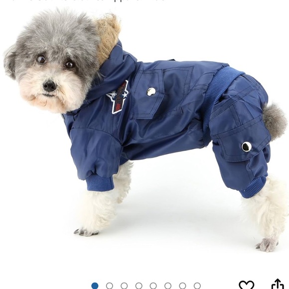 TOP GUN Padded‎ Waterproof Small Dog Winter Jumpsuit Coat - Picture 1 of 12